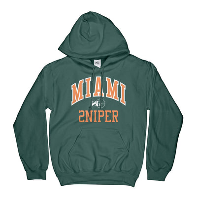 Sniper Gang Canes Hoodie (Hurricane Green) - Sniper Gang Apparel