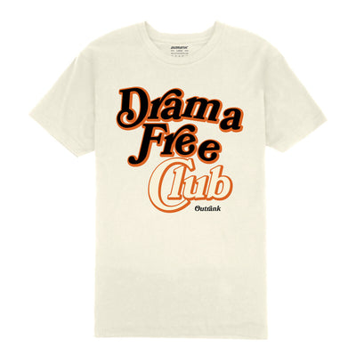 Outrank Drama Free Club T-shirt (Vintage White) - Outrank