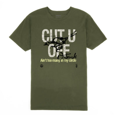 Outrank Cut U Off T-shirt (Military Green)