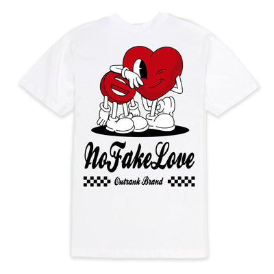 Outrank No Fake Love T-shirt (White) - Outrank