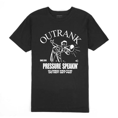 Outrank Pressure Speaking T-shirt (Black)