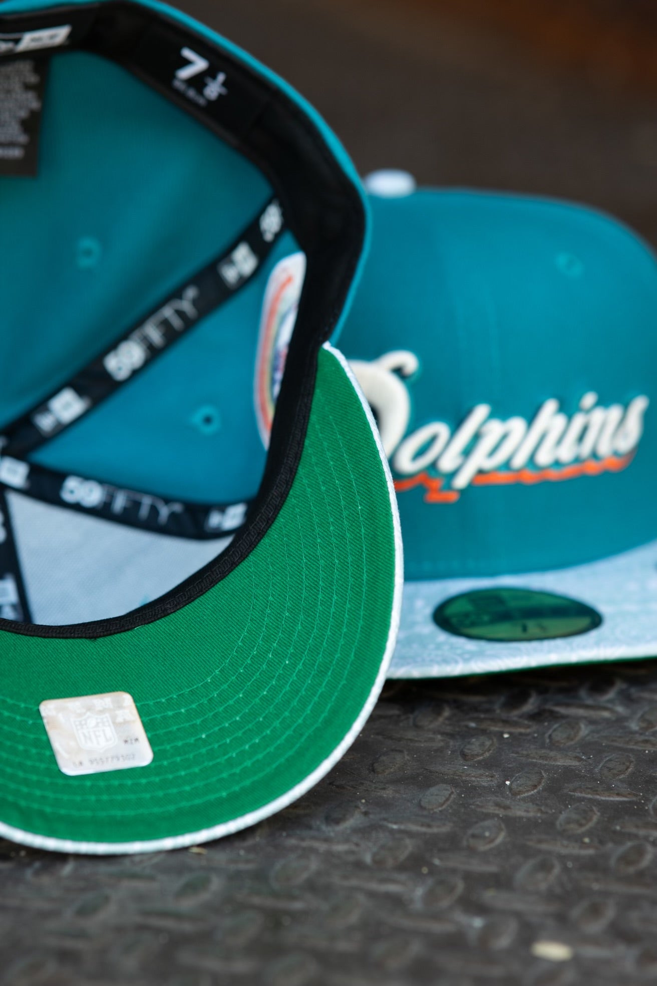 New Era Miami Dolphins 1985 Pro Bowl Green UV (Teal/Paisley) - New Era