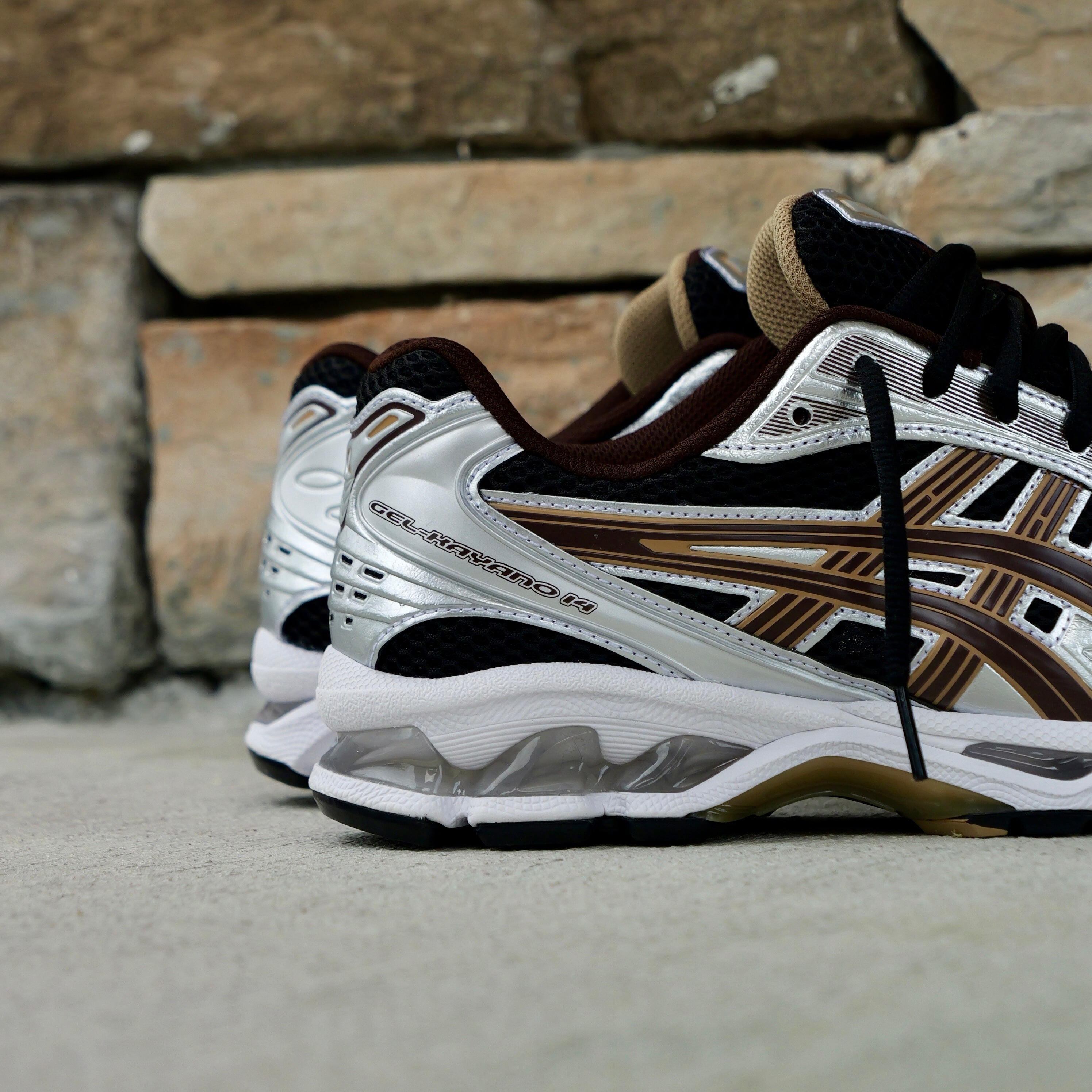 Mens Asics Gel-Kayano 14 (Black/Coffee)
