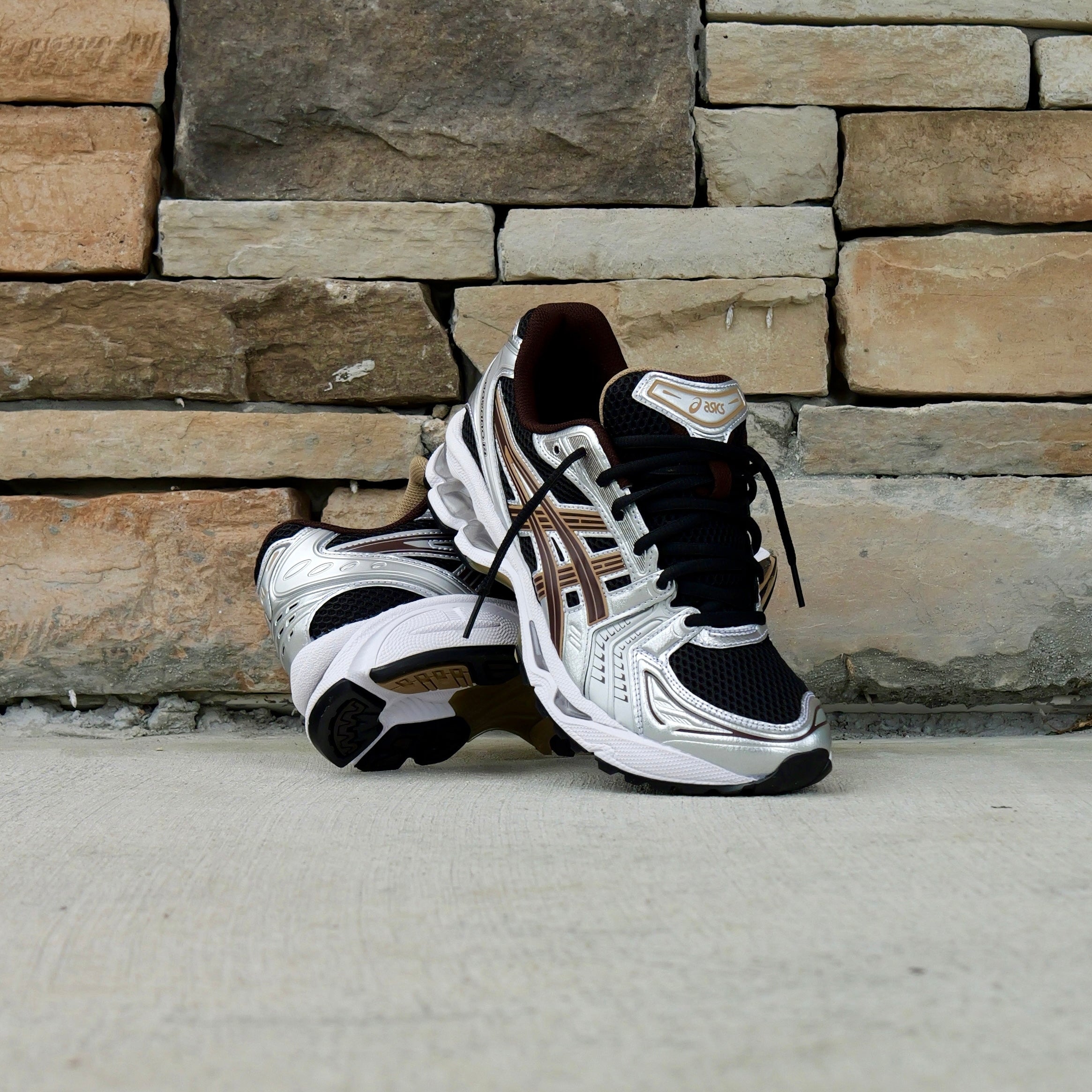 Mens Asics Gel-Kayano 14 (Black/Coffee)
