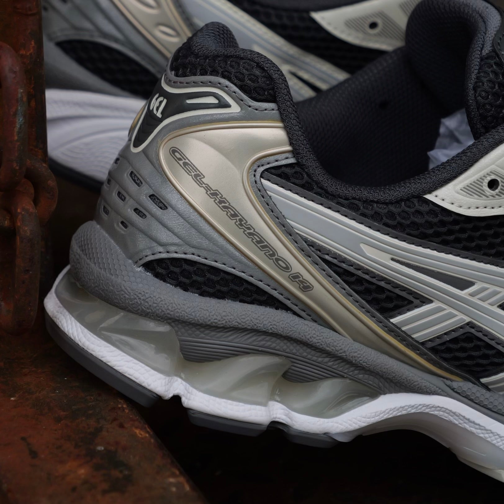 Mens Asics Gel-Kayano 14 (Obsidian/Cement Grey) - VIP Asics