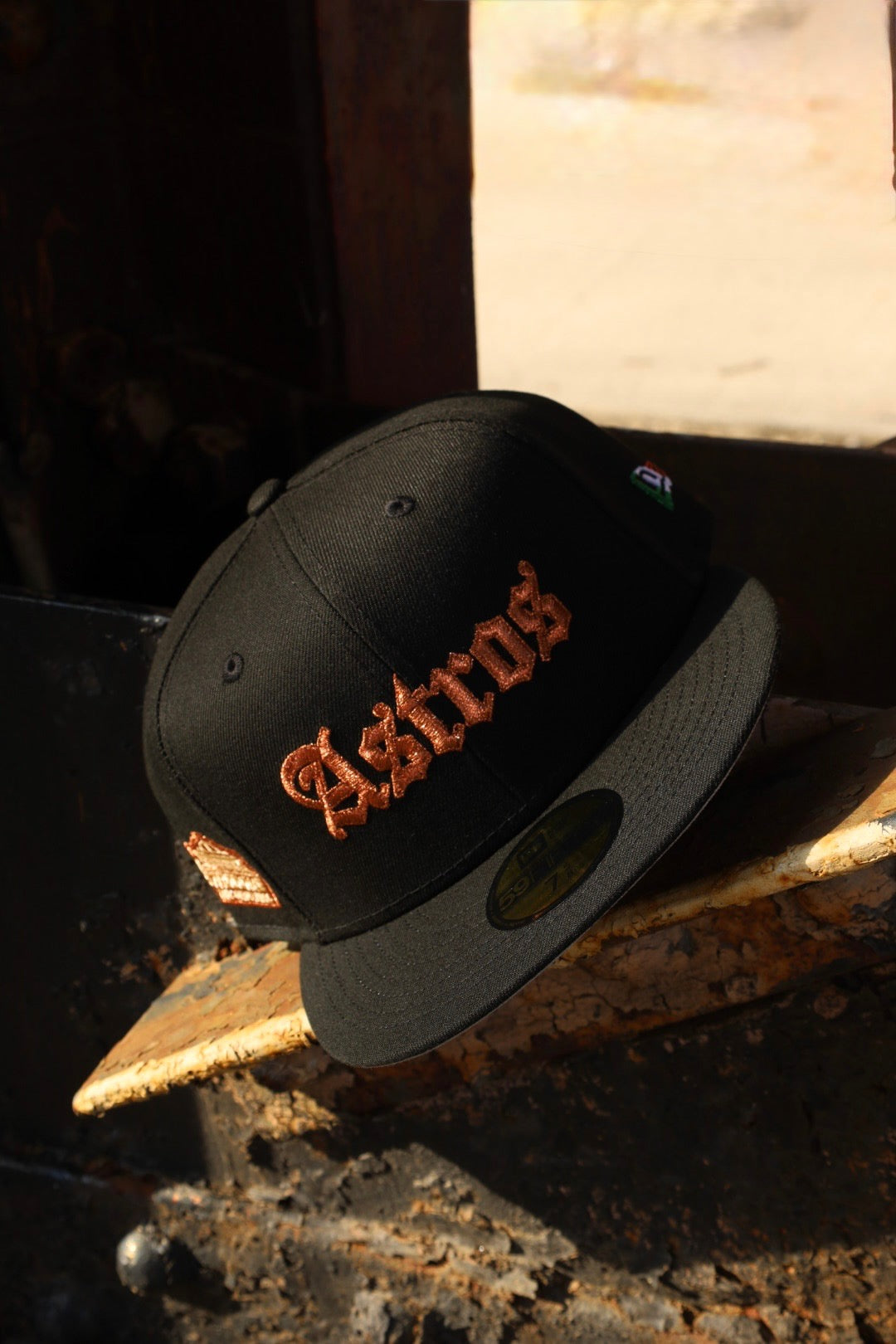 New Era Houston Astros Astrodome The Original Grey UV 59Fifty Fitted (Black) - ST New Era