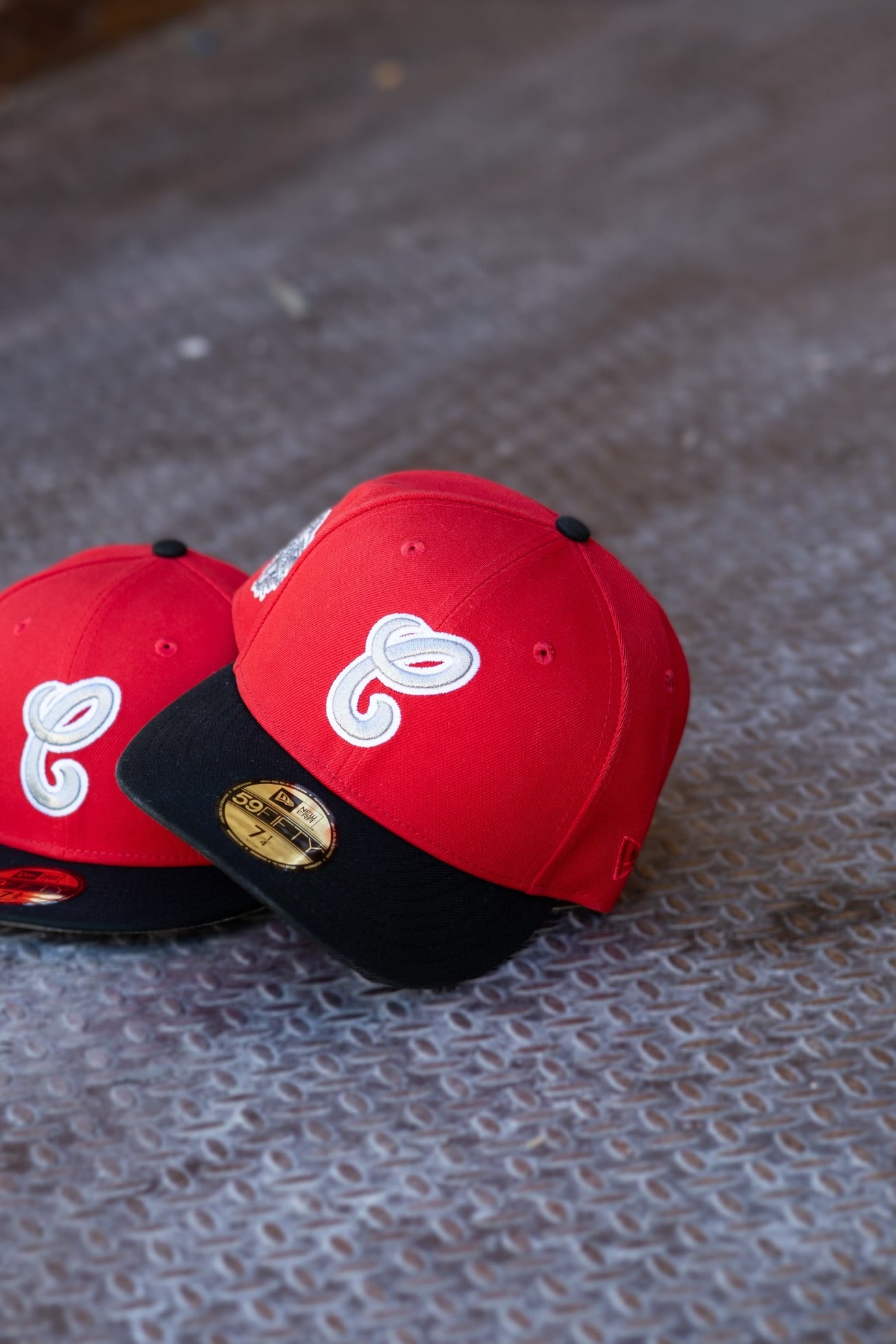 New Era Chicago White Sox Grey UV (Fire Red/Black) 59Fifty Fitted - New Era