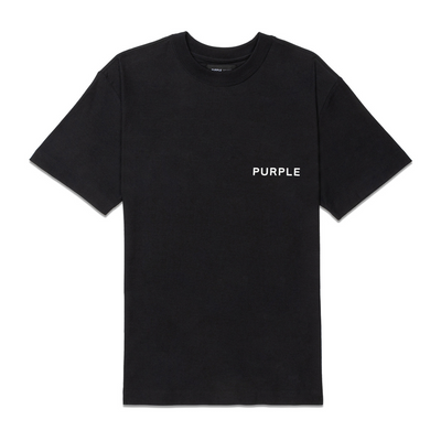 Purple Brand Textured Jersey T-shirt (Black) - P104-JBBT124 - PURPLE BRAND