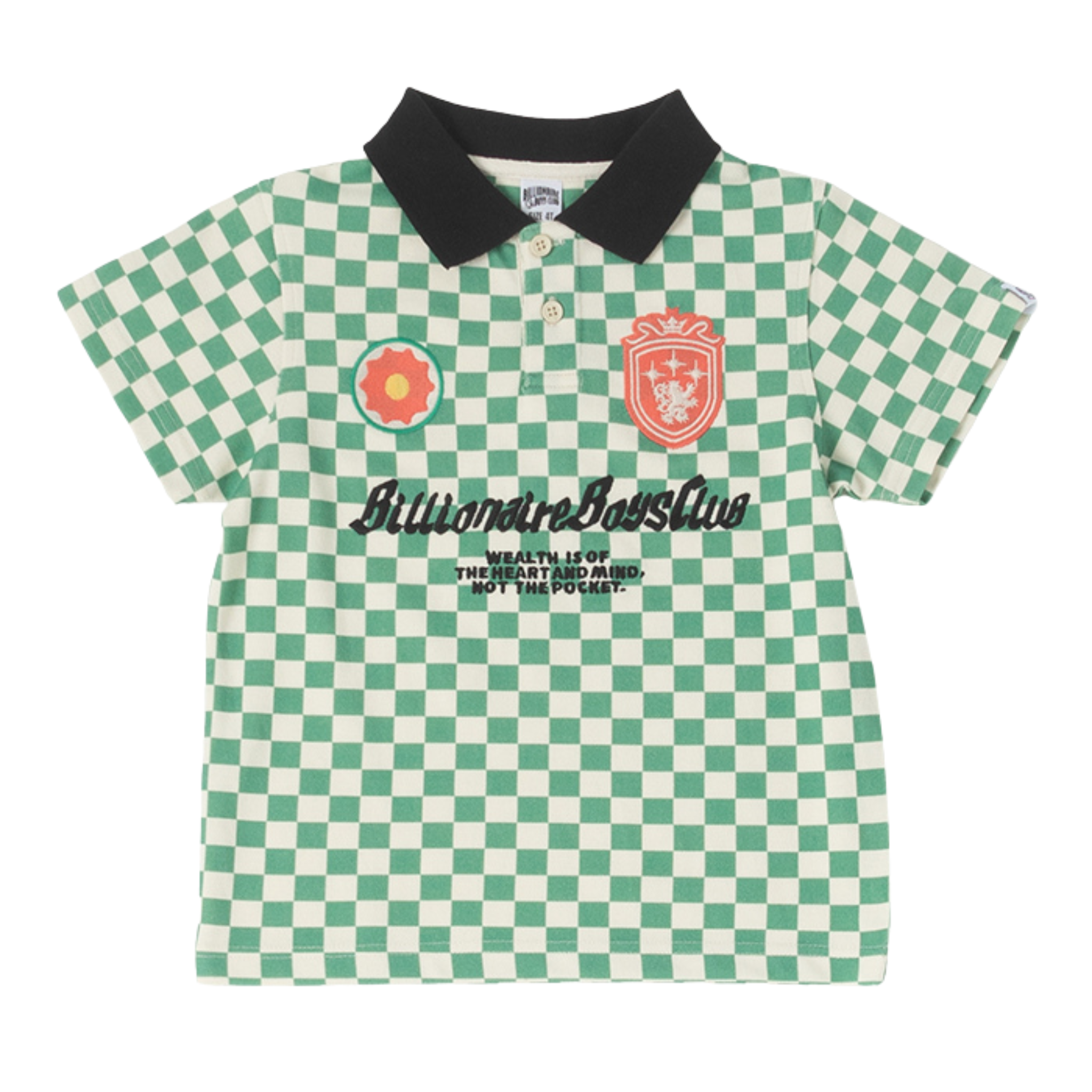 Kids Billionaire Boys Club BB Bogey SS Polo (White/Asparagus) - Billionaire Boys Club