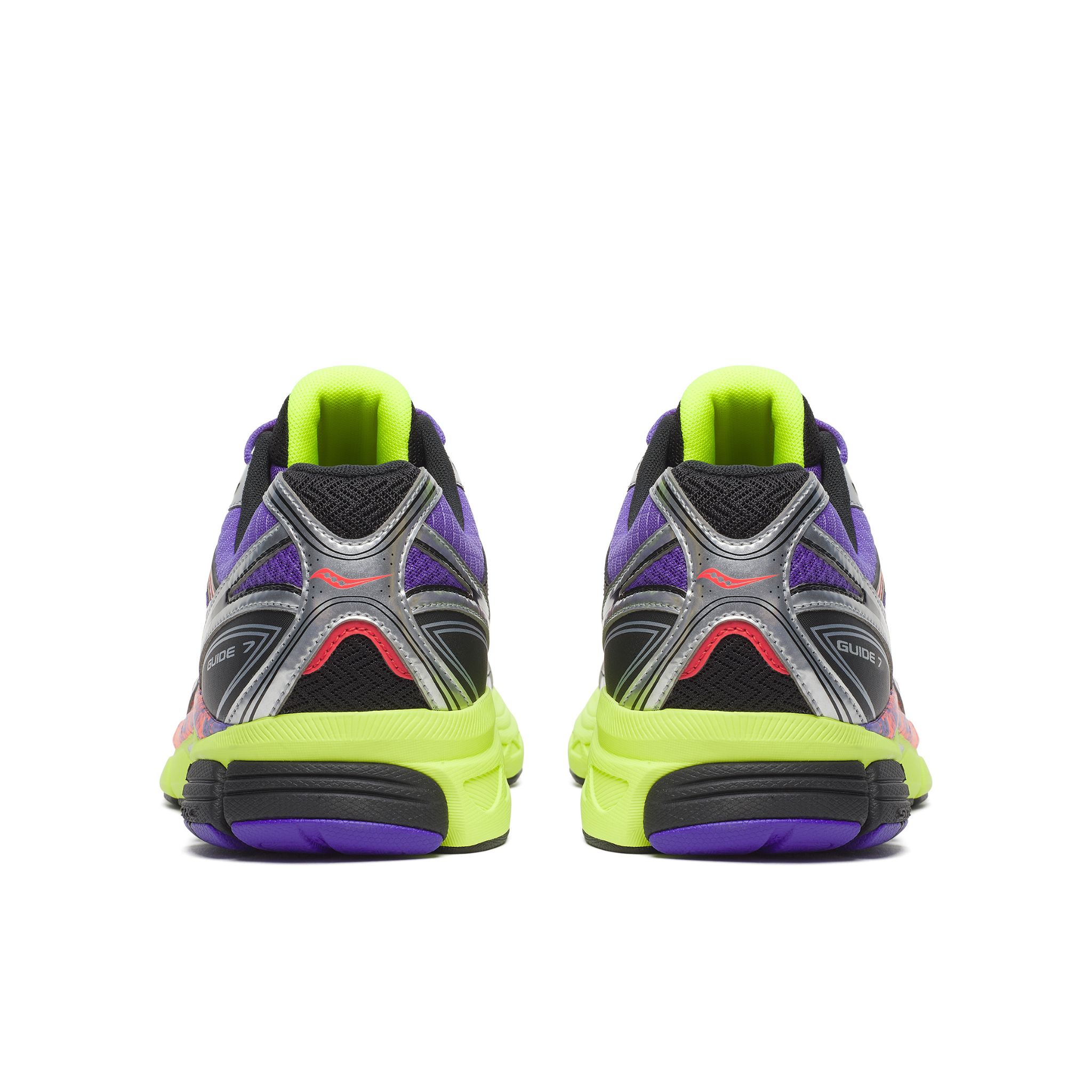Mens Saucony ProGrid Guide 7 (Purple/Citron) - Saucony