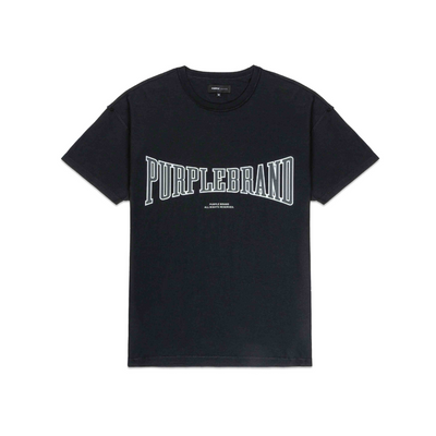 Purple Brand Heavyweight T-shirt (Black) -  P101-JHBB224 - PURPLE BRAND