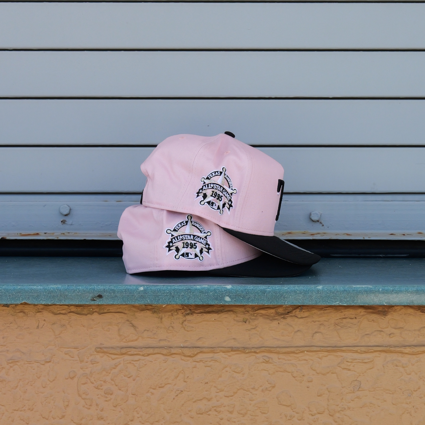 New Era Texas Rangers 1995 AllStar game 9FIFTY A-Frame Snapback-(Pink/Black) - New Era