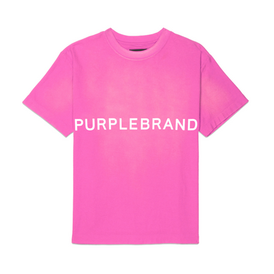 Purple Brand Textured Jersey T-shirt (Pink) - P104-JNPW124 - PURPLE BRAND
