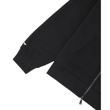 Paper Planes Oversized Script Weld Zip Up Hoodie (Black)