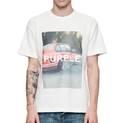 Purple Brand Vintage Car T-shirt - PURPLE BRAND