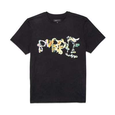 Purple Brand Abstract T-shirt (Black) - P109-CBMT423 - PURPLE BRAND