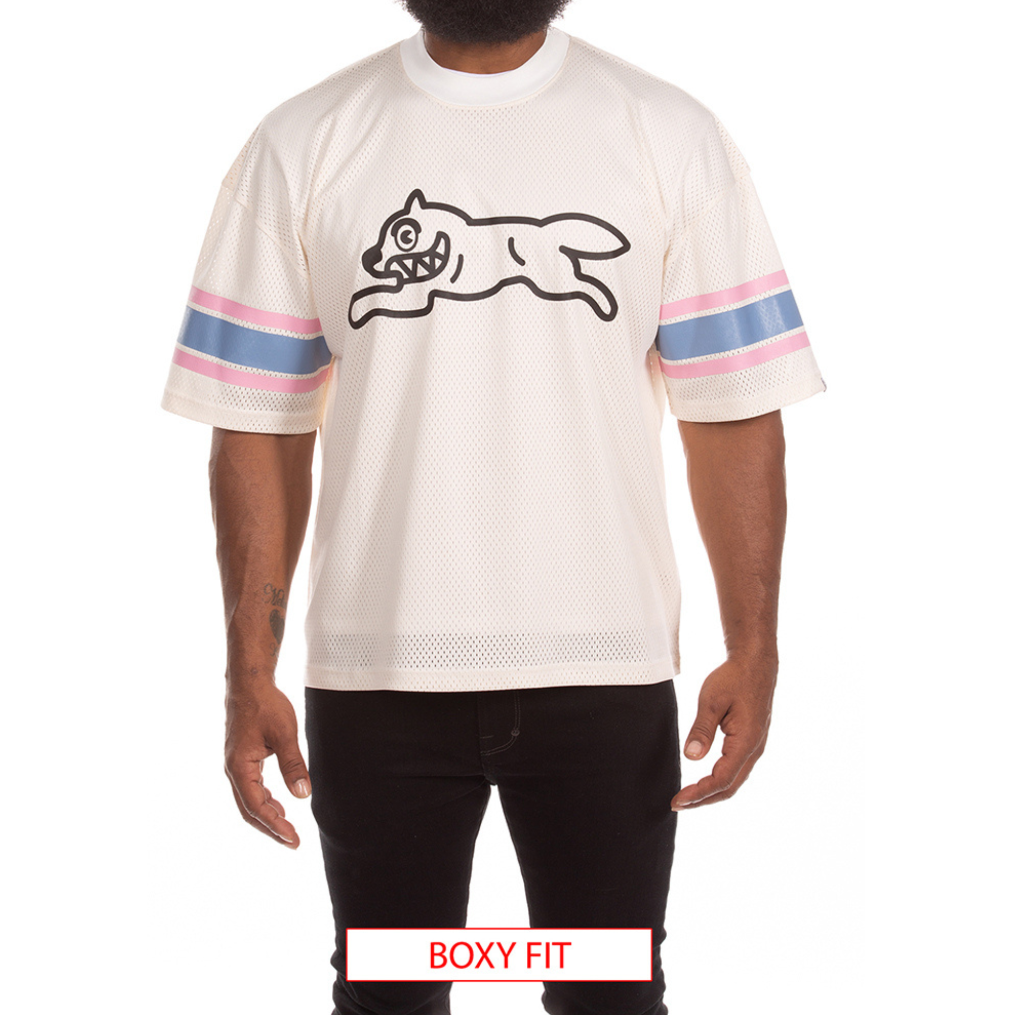 Icecream "Hike" Knit Tee (Boxy Fit)-(Antique White)