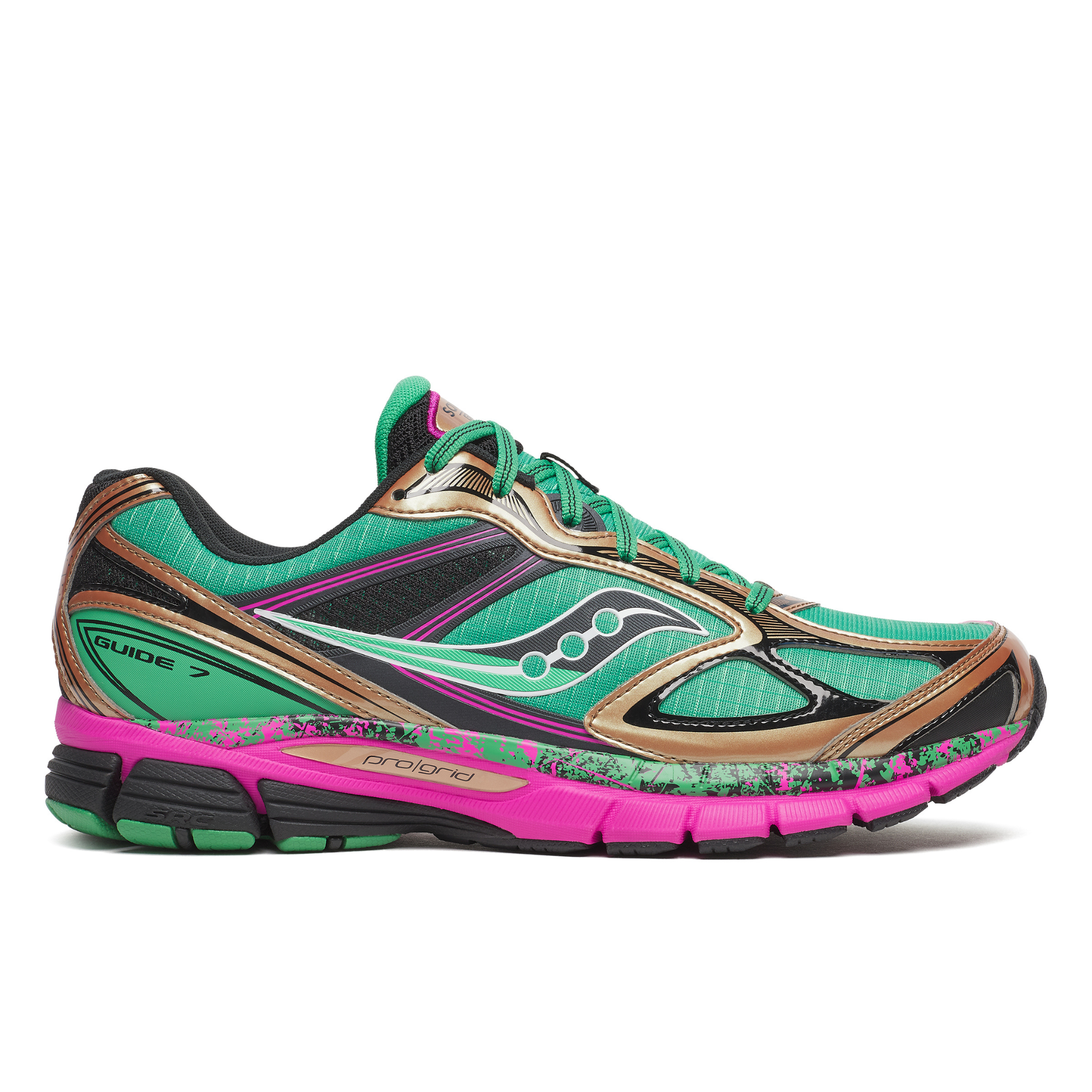 Mens Saucony ProGrid Guide 7 (Green/Bronze) - Saucony