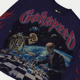 Godspeed "Checkmate" LS T-Shirt (Navy) - Godspeed