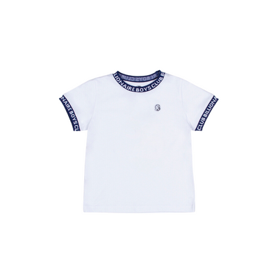 Kids Billionaire Boys Club Signature SS Knit (White) - Billionaire Boys Club