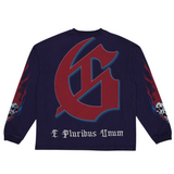 Godspeed "Checkmate" LS T-Shirt (Navy) - Godspeed