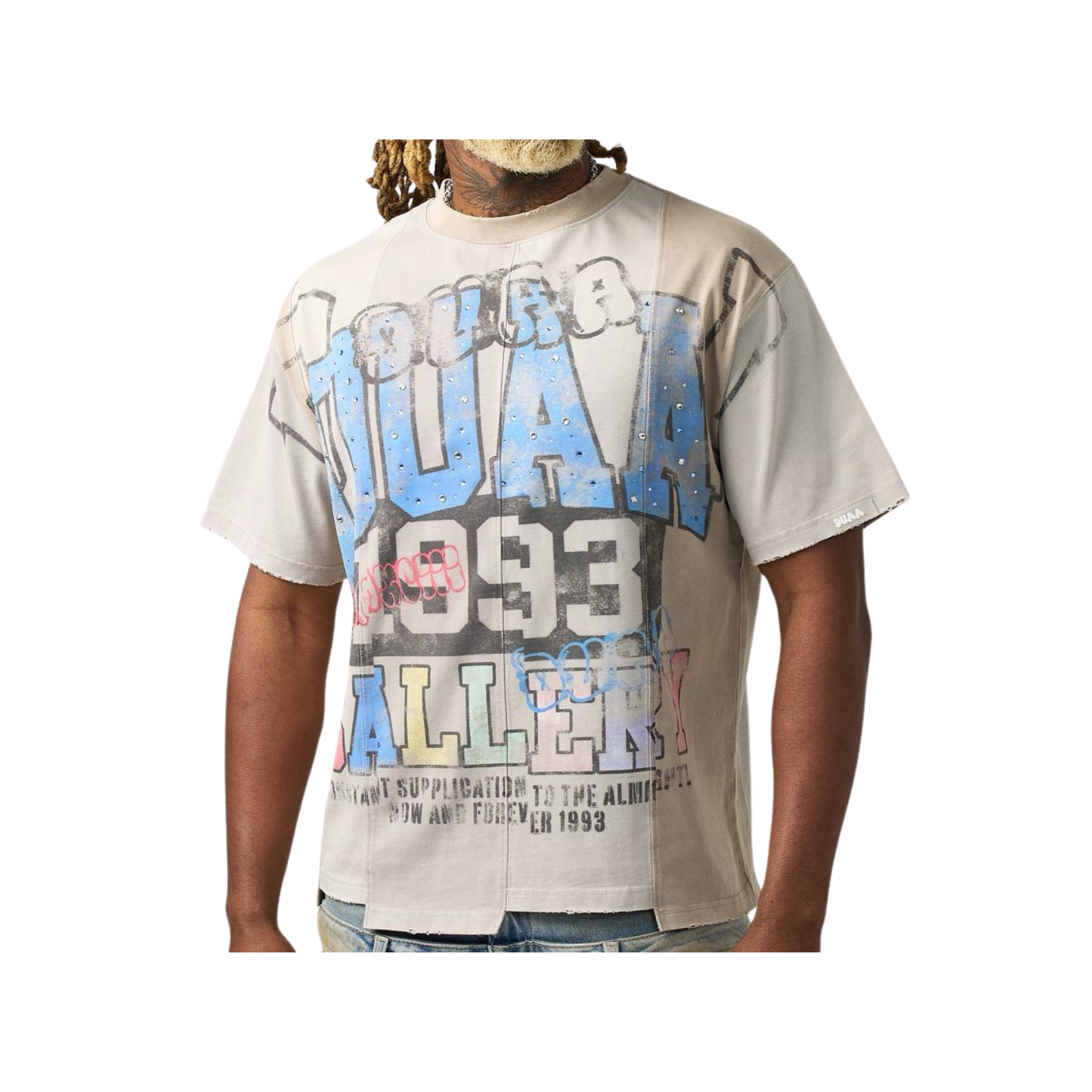 DUAA "Market" SS Tee (Tri-Color) - DUAA