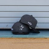 New Era Houston Astros Astrodome 9FIFTY A-Frame Snapback-(Charcoal/Black) - New Era
