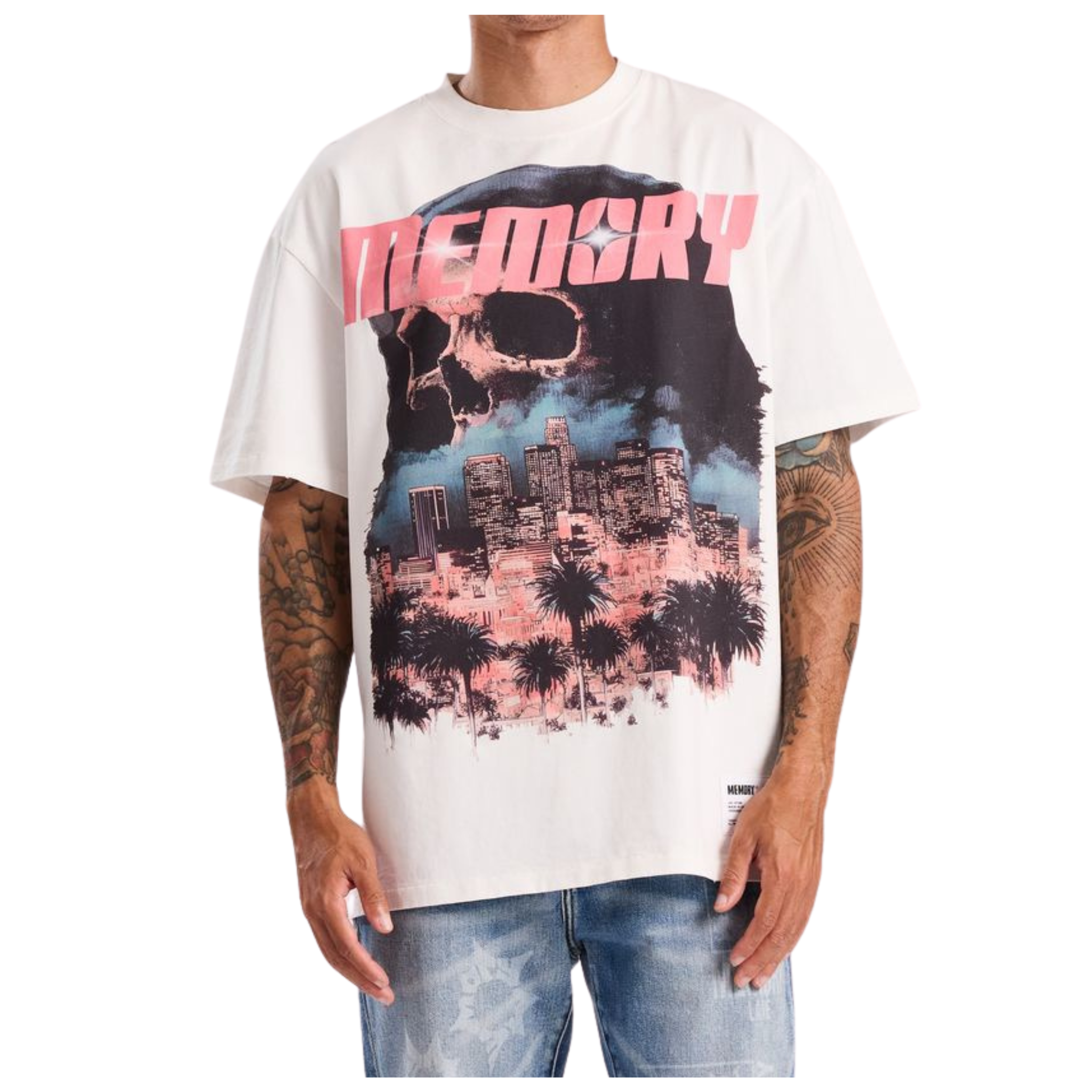 Memory Lane "Downtown Reaper" Tee (White) - Memory Lane
