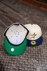 New Era Houston Astros 35th Anniversary Green UV 59Fifty Fitted (Off White/Navy) - New Era