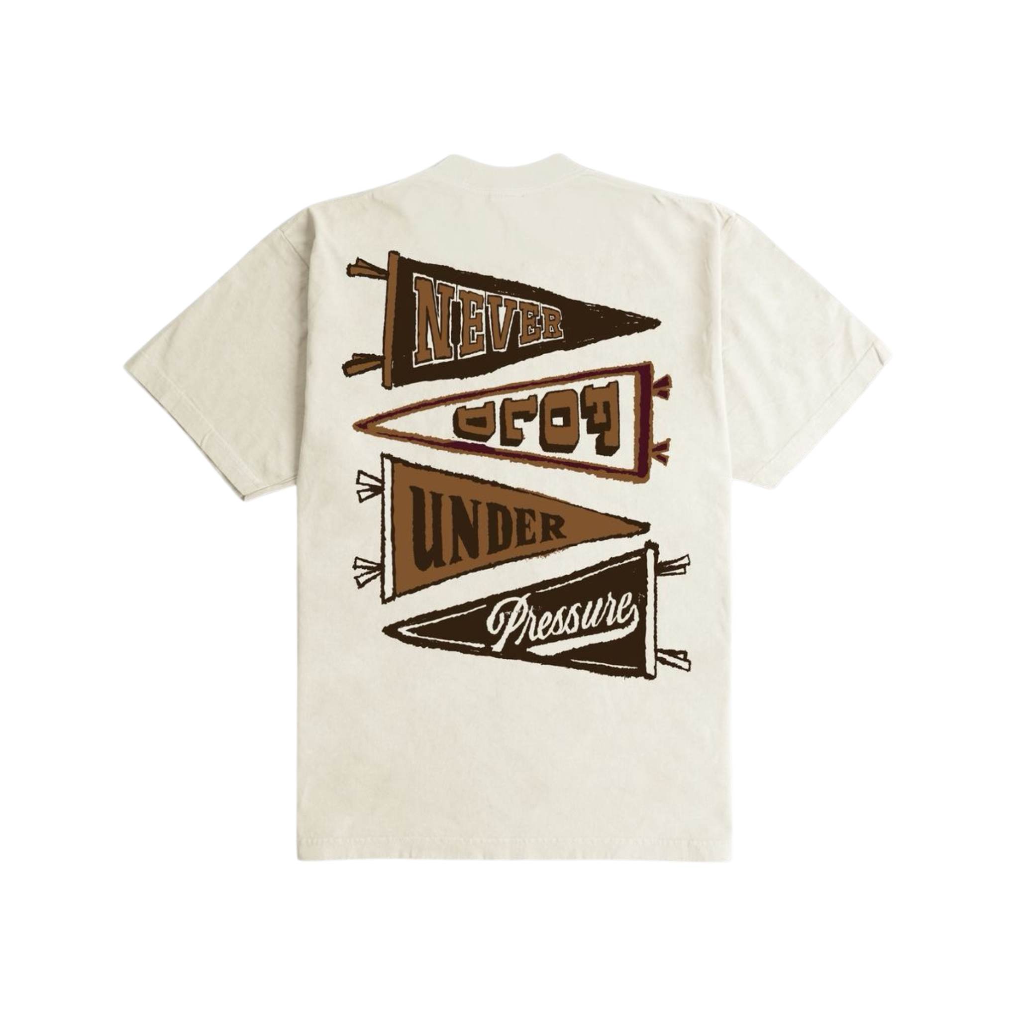 Outrank "Never Fold Under Pressure" Heavyweight T-shirt (Cream)