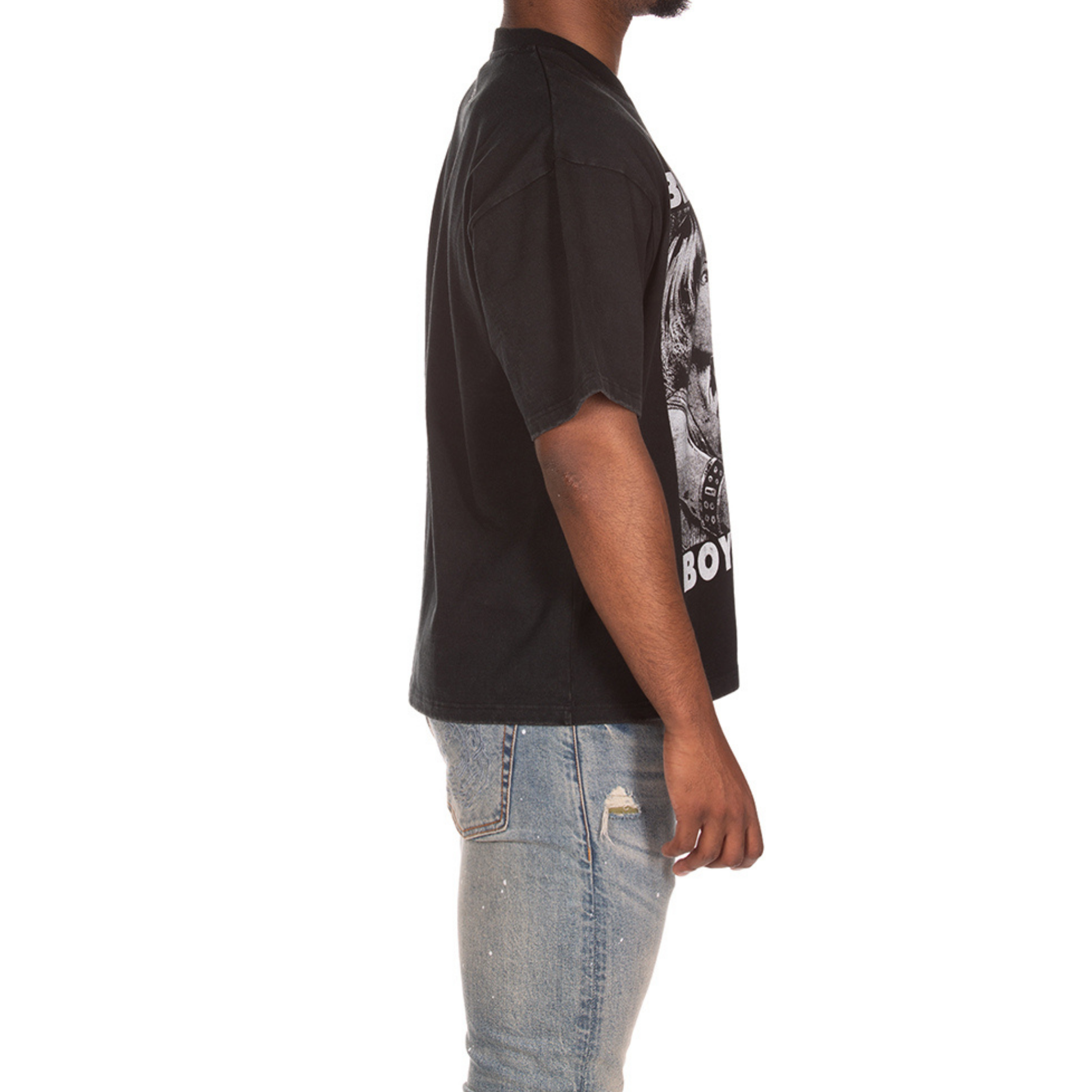 Billionaire Boys "Giant" SS Knit (Cropped Fit) (Black) - Billionaire Boys Club