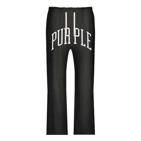 Purple Brand HWT Fleece Flared Pant (Black) - P459-HBBC124 - PURPLE BRAND