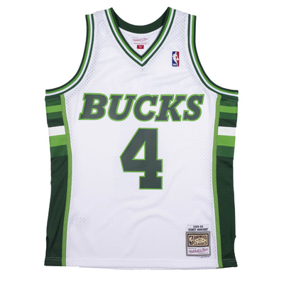 Mitchell N Ness Sidney Moncrief Milwaukee Bucks 1988-89 Swingman Jersey - Mitchell & Ness