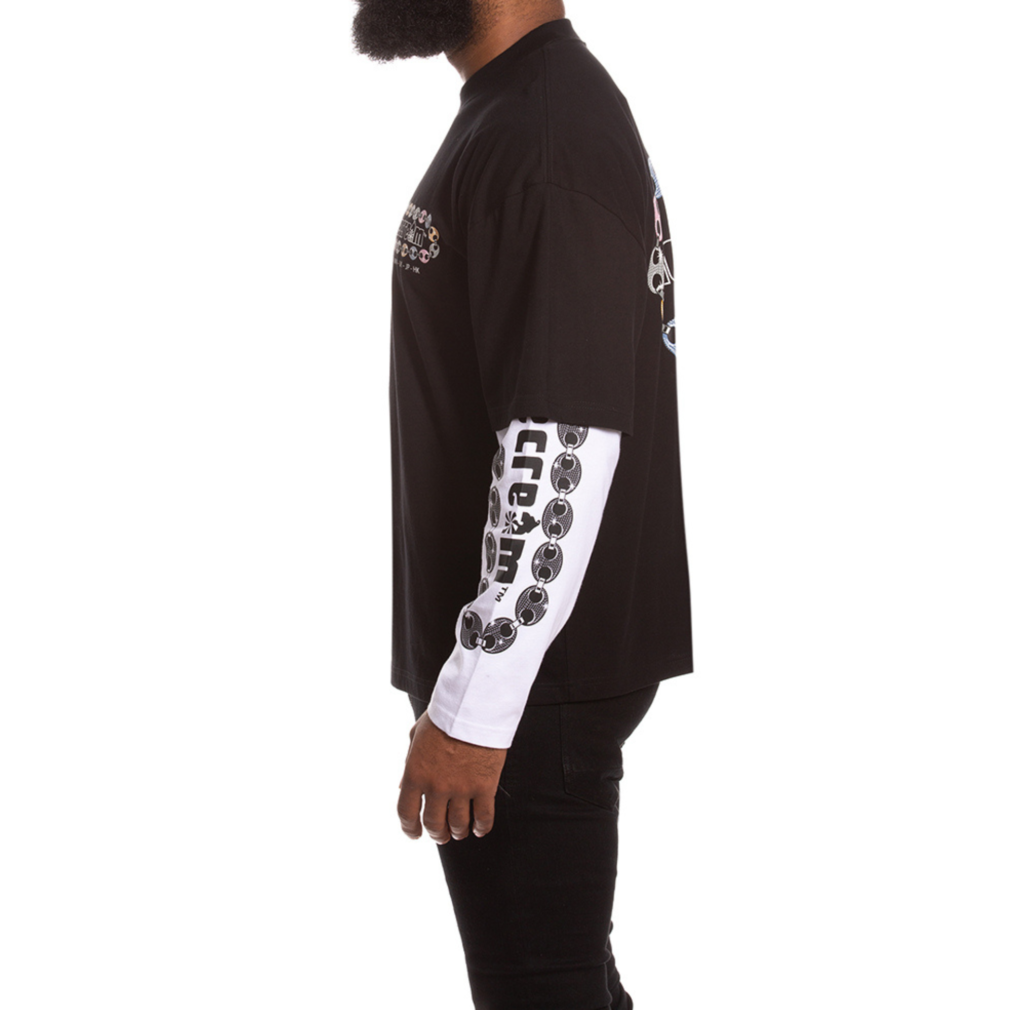 Icecream "Jupiter" LS Tee (Boxy Fit)-(Black)