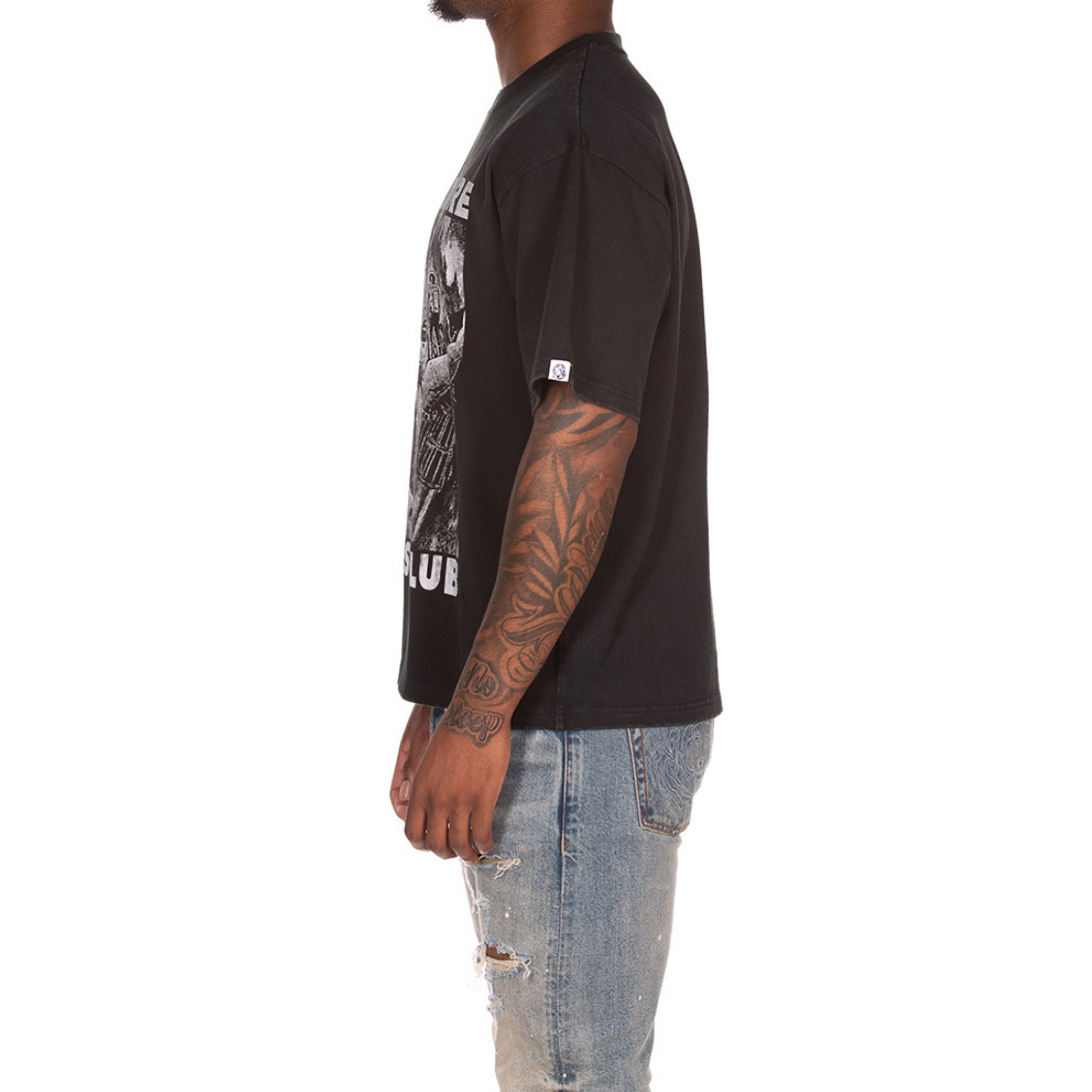 Billionaire Boys "Giant" SS Knit (Cropped Fit) (Black) - Billionaire Boys Club
