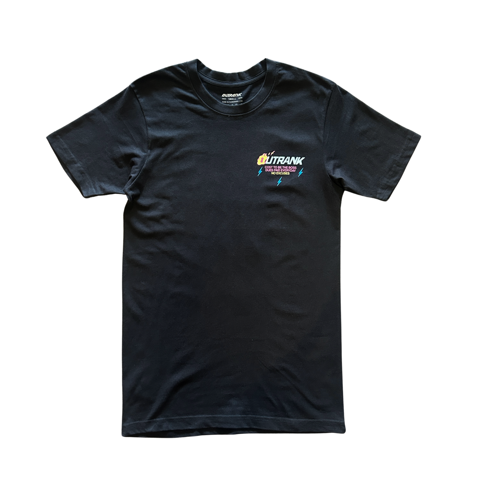 Outrank Cost To Be The Boss Tee (Charcoal Black) - Outrank