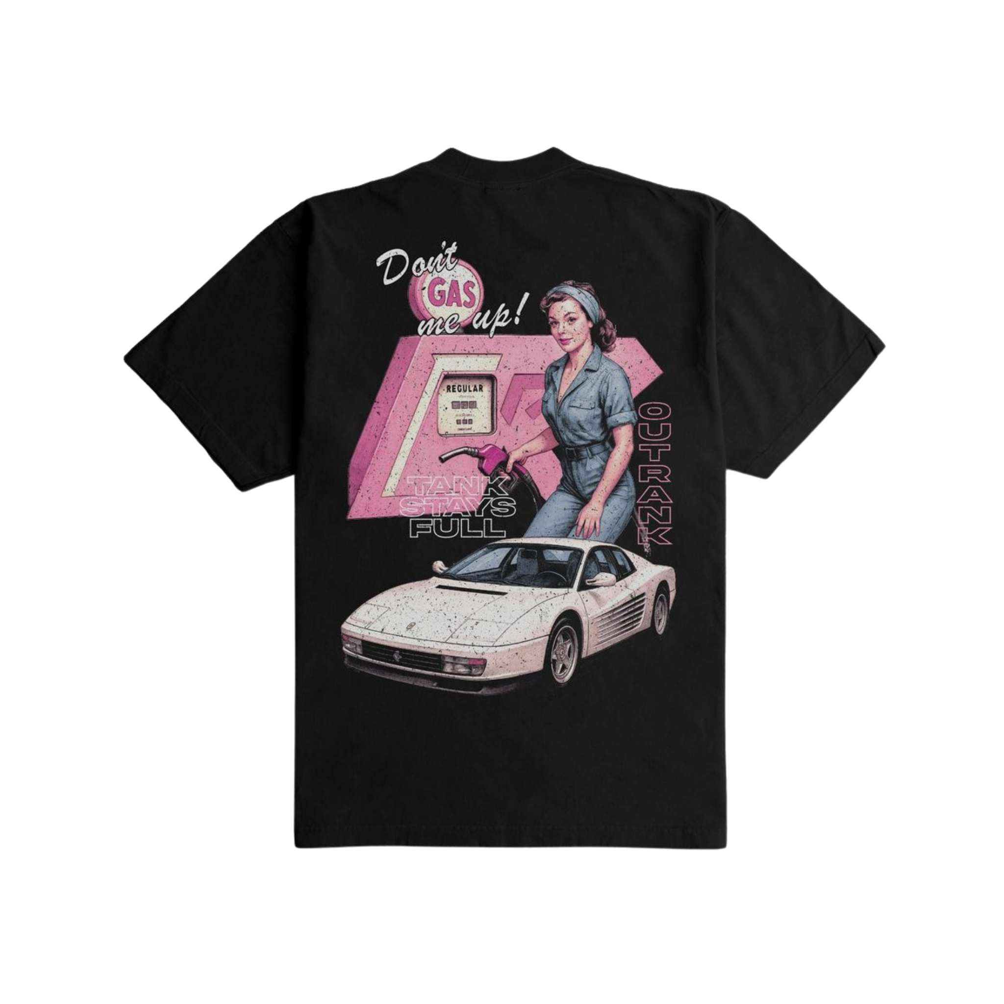 Outrank "Don’t Gas Me Up" Heavyweight T-shirt (Black) - Outrank
