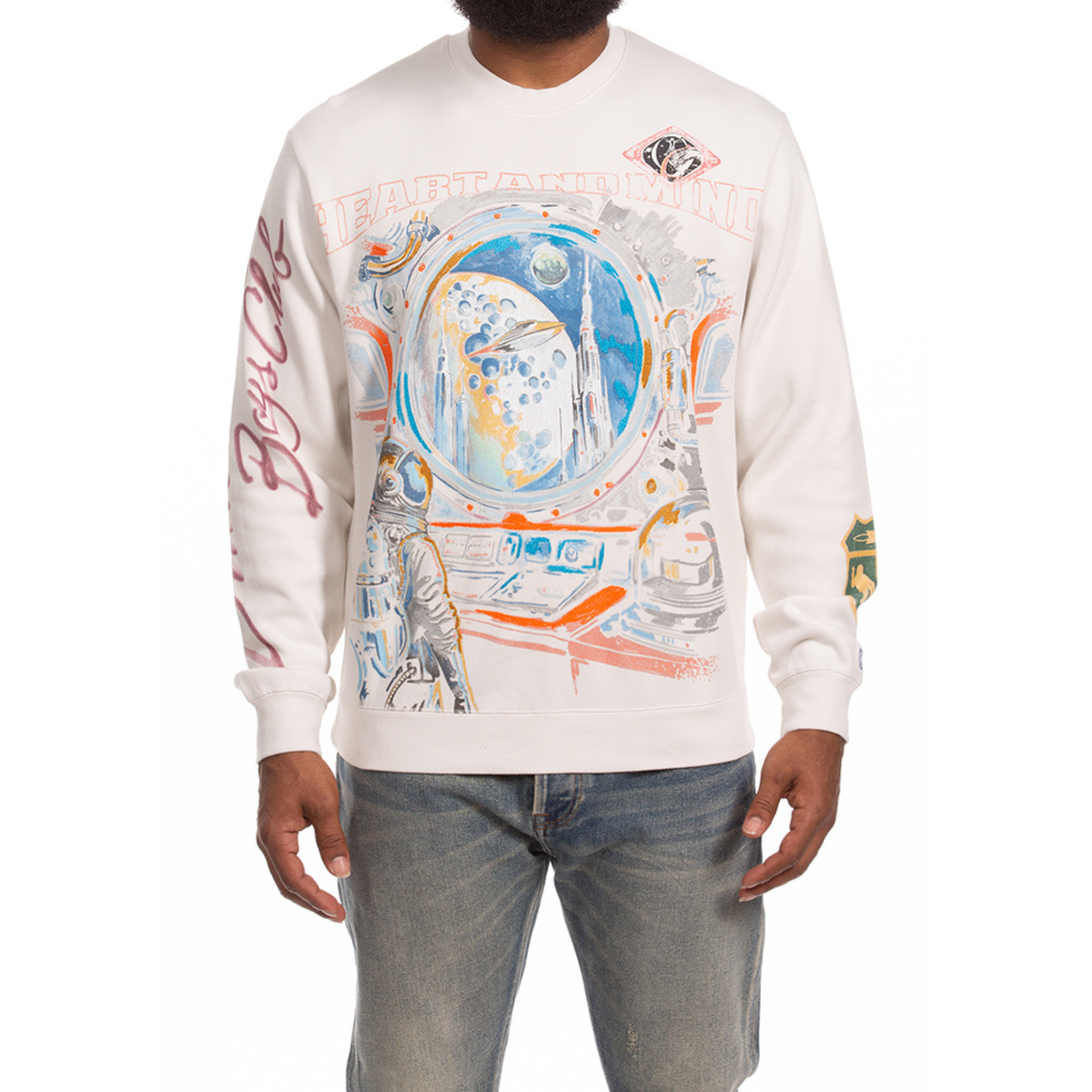 Billionaire Boys Club "Explore" LS Knit Tee (Whisper White) - Billionaire Boys Club
