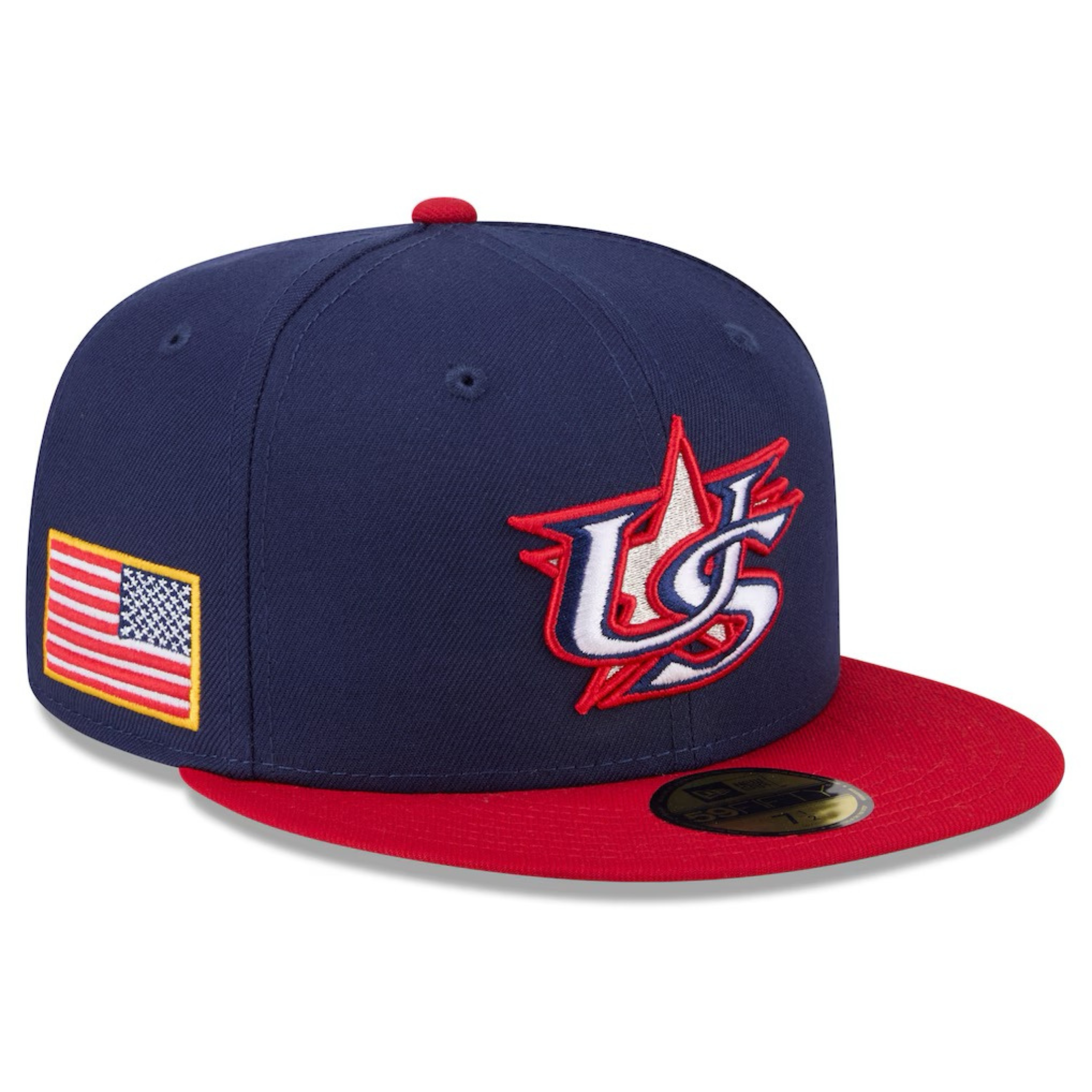 USA Baseball New Era 2026 World Baseball Classic 59FIFTY Fitted Hat - Navy/Red