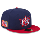 USA Baseball New Era 2026 World Baseball Classic 59FIFTY Fitted Hat - Navy/Red