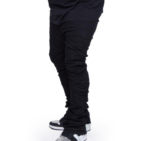 VALABASAS Mr.Extendo 2.0 Stacked Denim (Black) - VALABASAS