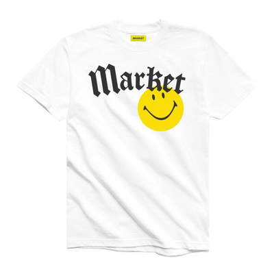 Market Smiley Gothic T-shirt (White)