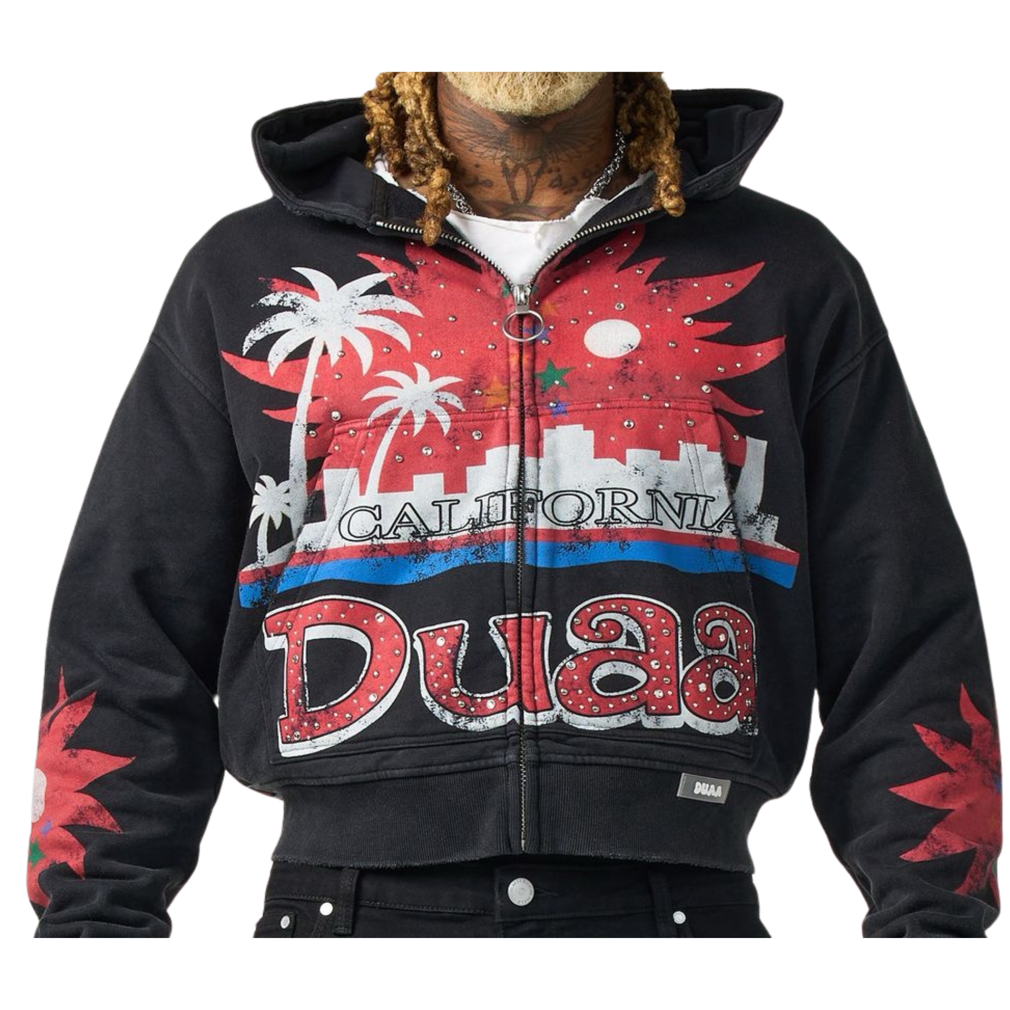 DUAA "Dreams" Zip Up Hoodie (Black)