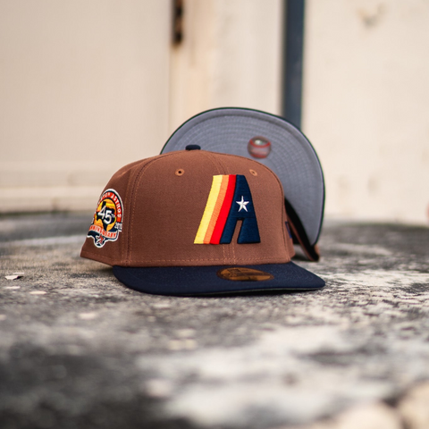 New Era Houston Astros 45th Anniversary Good Grey UV (Peanut/Navy) - New Era