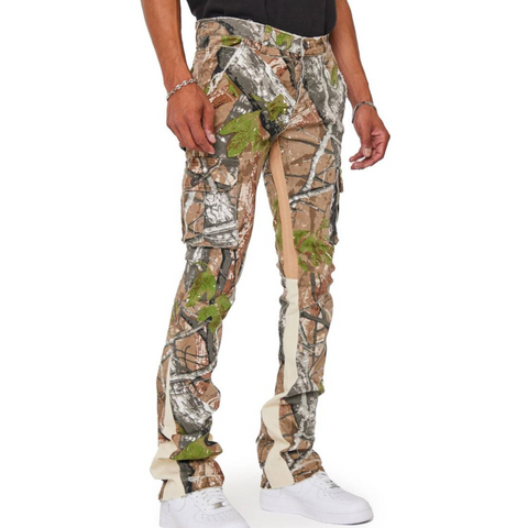 VALABASAS Commander Stacked Denims (Moss Green) - VALABASAS