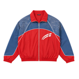 Rvs Labs "Astral" Zip Windbreaker (Cherry /Steel Blue)