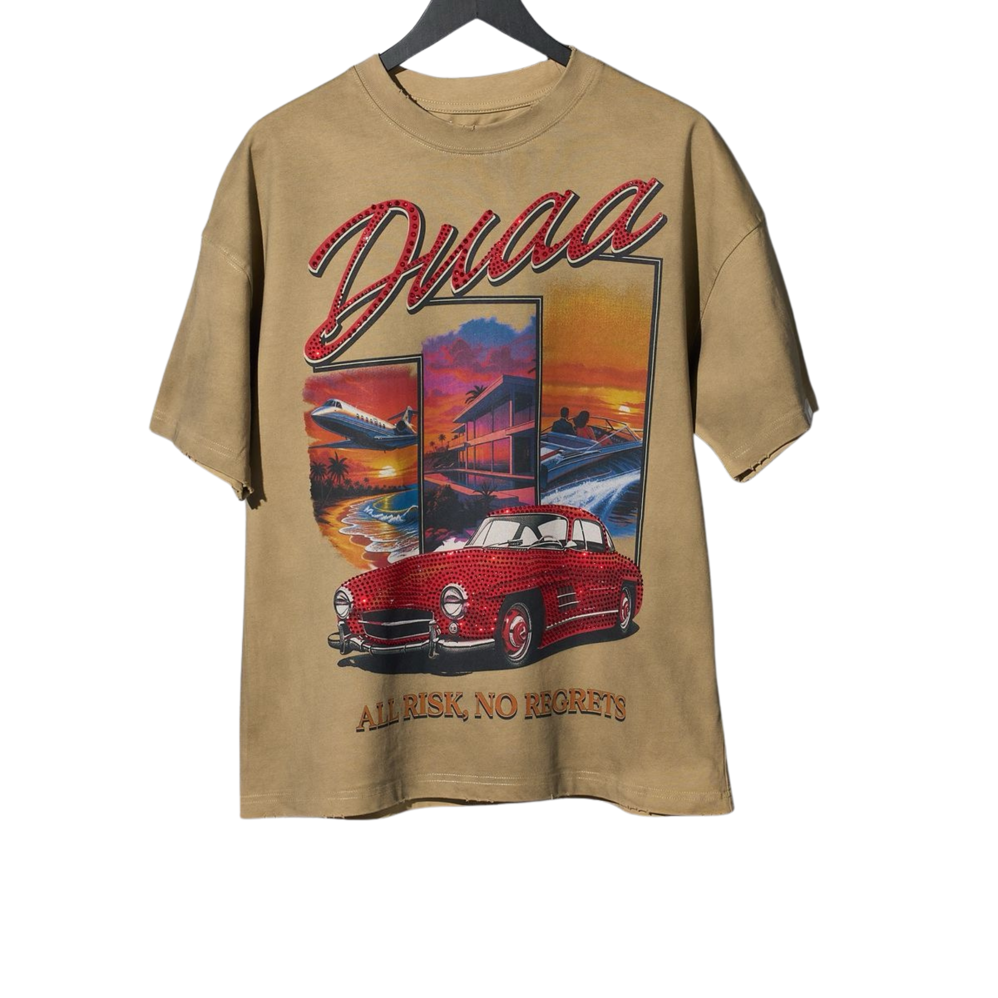 DUAA "All Risk" SS Tee (Brown) - DUAA