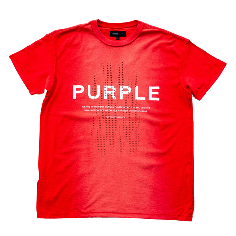 Purple Brand Ventilation T-shirt (Red) - PURPLE BRAND