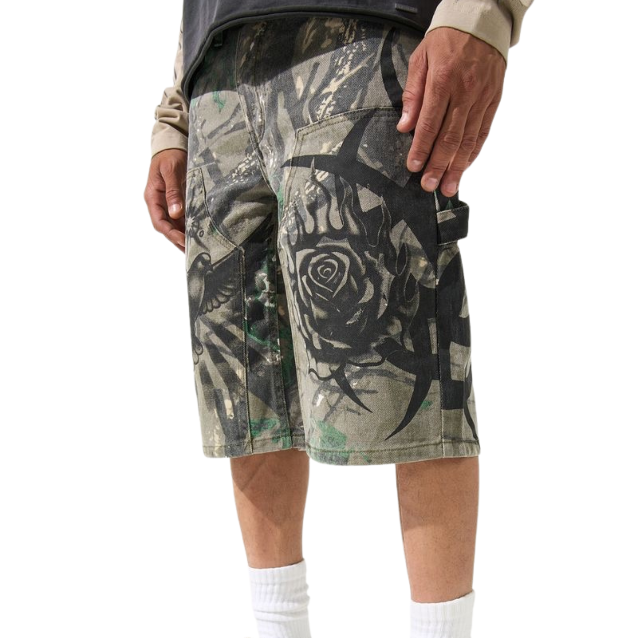 Serenede "PARADI$E" Denim Shorts - Serenede