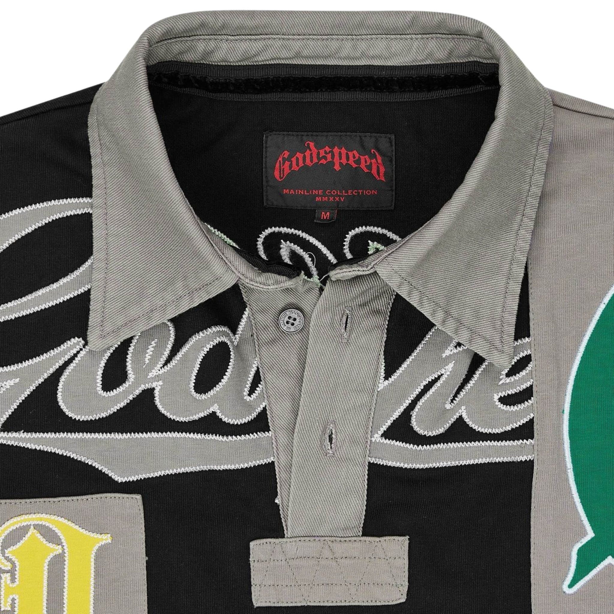 Godspeed Heritage Patchwork Polo (Black) - Godspeed